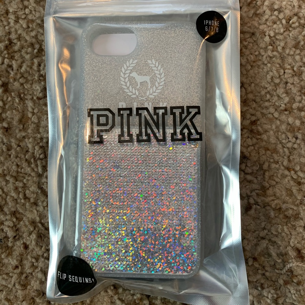 PINK Flip Sequence iPhone Case for 6,7,8.